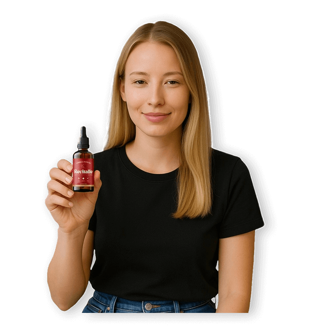 Modelo segurando o Revitalle Cand